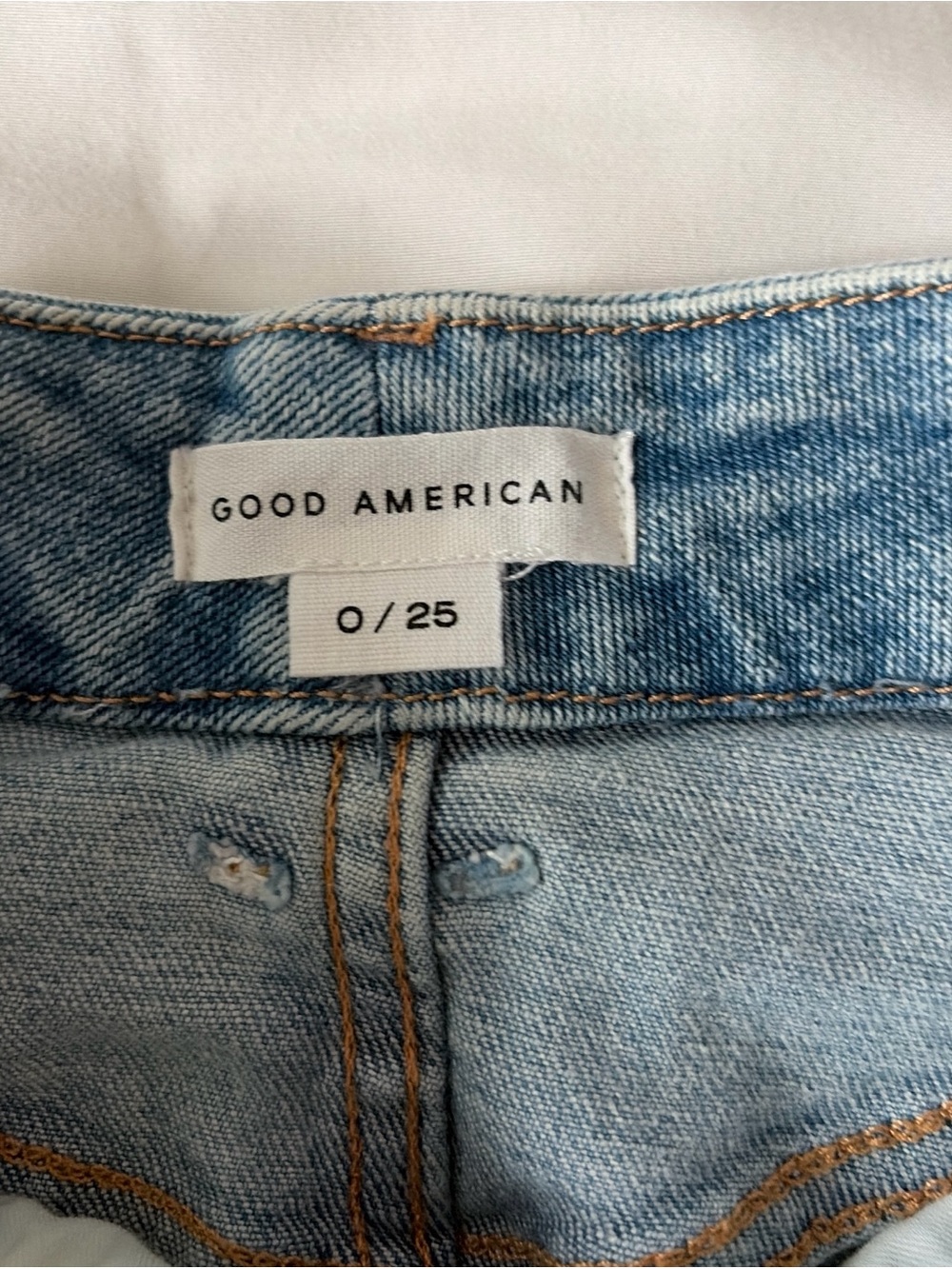 Good American Light Wash Straight Leg Jeans - Picture 2 of 5
